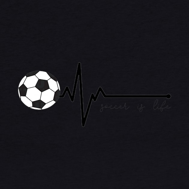 Soccer Heartbeat Soccer is Life by StacysCellar